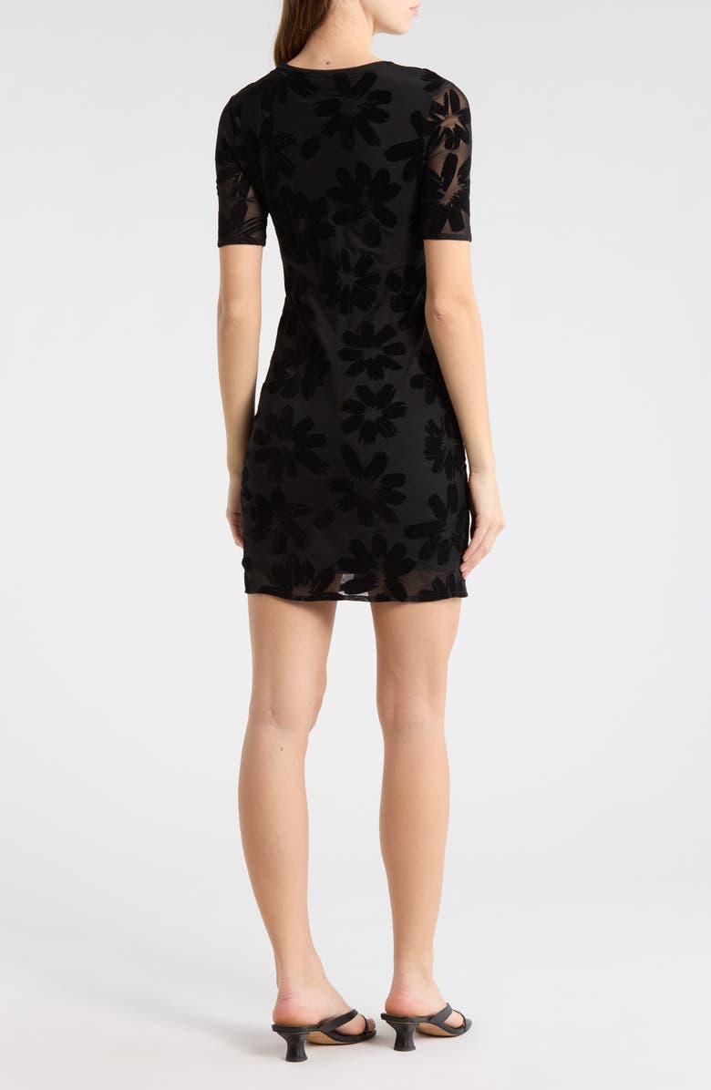 Desigual Floral Knit Minidress, Alternate, color, 