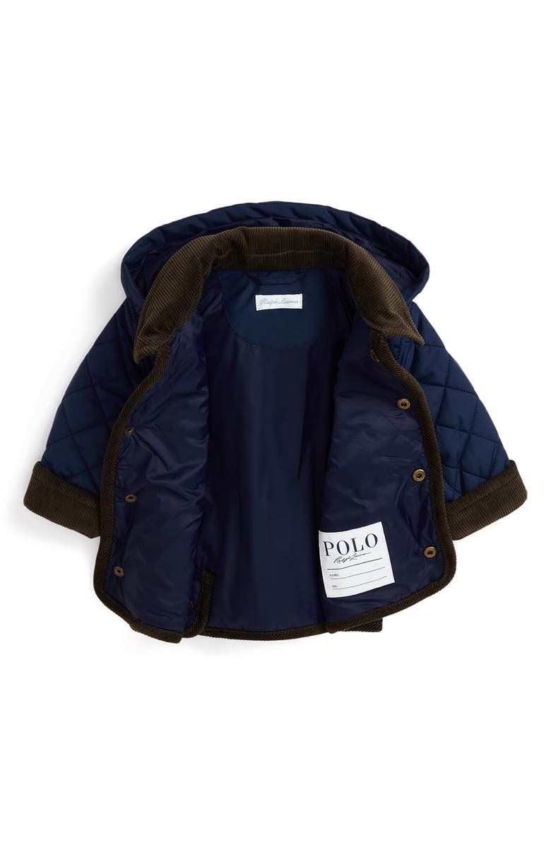 Ralph Lauren Water Repellent Quilted Barn Jacket, Alternate, color, Newport Navy