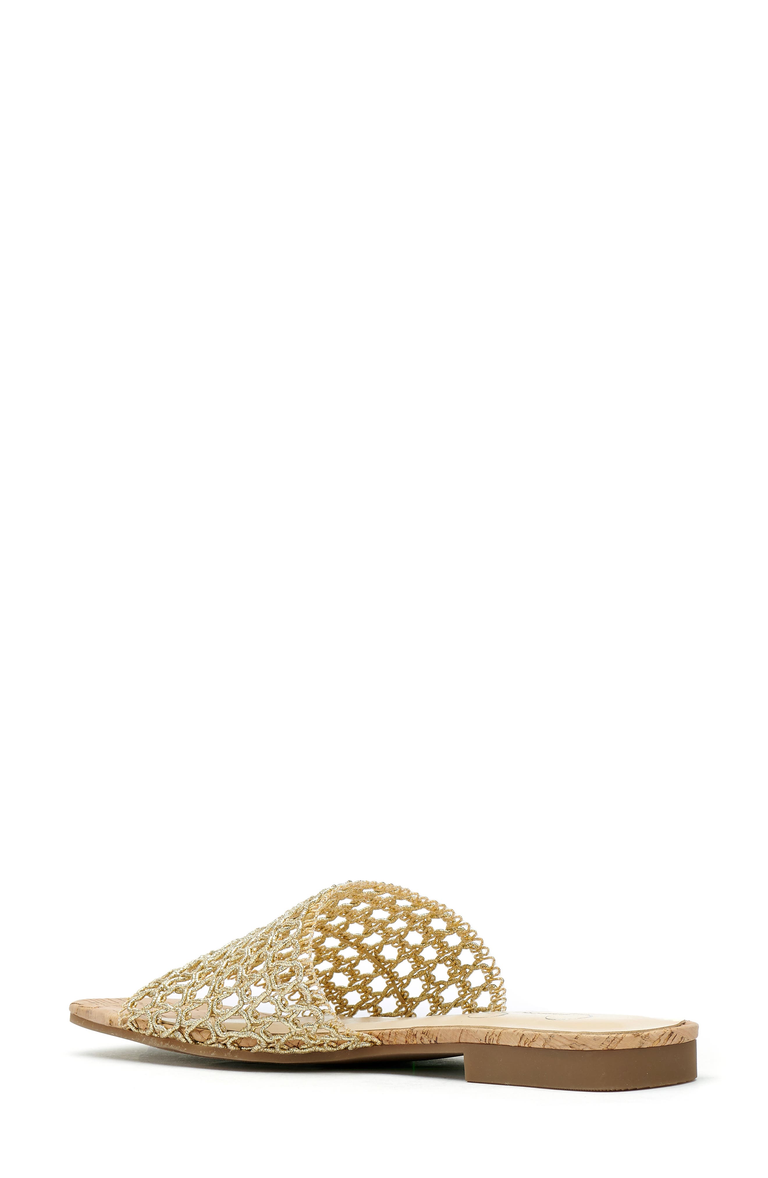 Rilane Woven Slide Sandal, Alternate, color, CHAMPAGNE