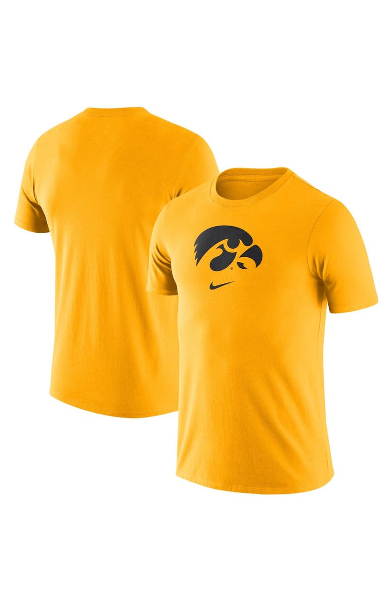 Nike Men's Nike Gold Iowa Hawkeyes Essential Logo T-Shirt, Alternate, color, 