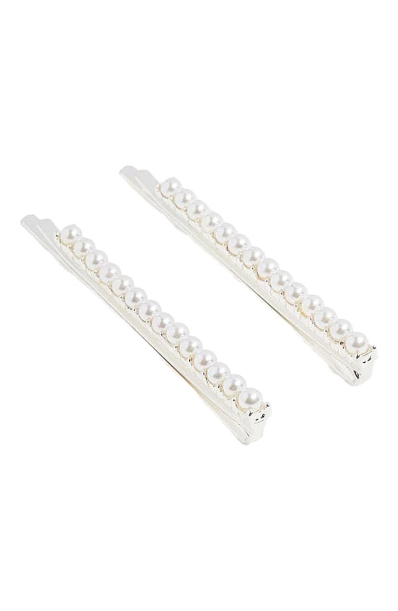 NUME Hair Pin Set, Alternate, color, Silver