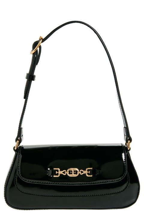 【新品】sam edelman bag 水色　ショルダー Sam Edelman Blue Leather Crossbody Silver Chain Clutch Purse