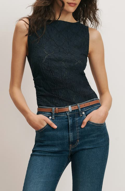 Selah Ruched Lace Tank