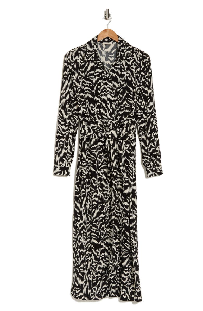 Lovestitch Print Long Sleeve Shirtdress, Alternate, color,