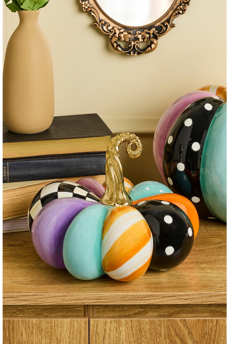 Whimsy Patchwork Small Squash Decoration, Alternate, color, MULTI