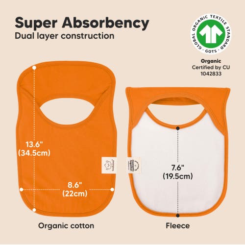 Keababies 8-pack Hallo Drool Bibs In Sahara