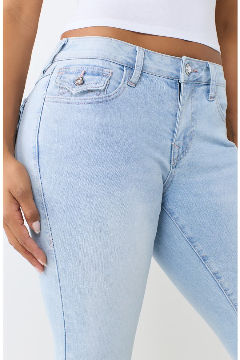 Jennie Mid Rise Flap Skinny Jeans, Alternate, color, LIGHT JOURNEY WASH