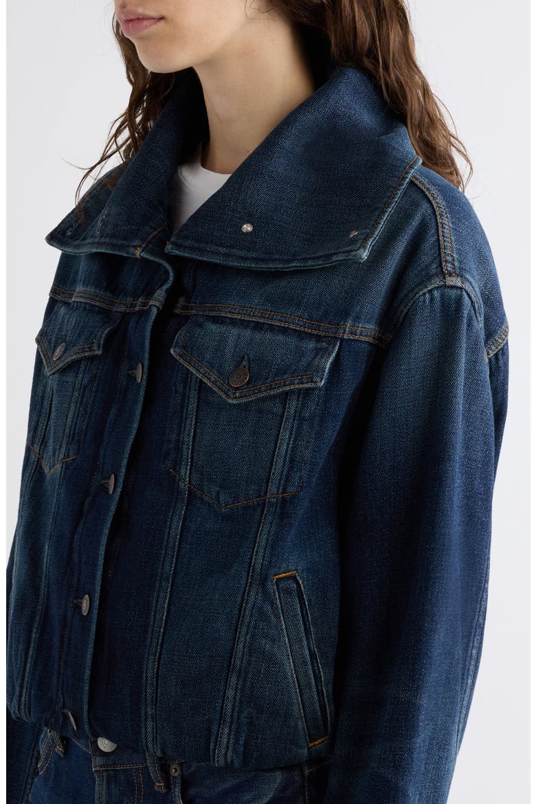 Orim Yoyogini Denim Jacket, Alternate, color, DARK BLUE