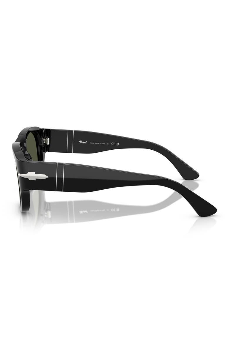 52mm Square Sunglasses, Alternate, color, BLACK / GREEN