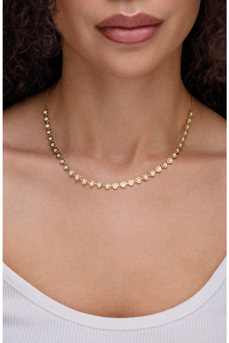Kiera Tennis Necklace, Alternate, color, 18K YELLOW GOLD