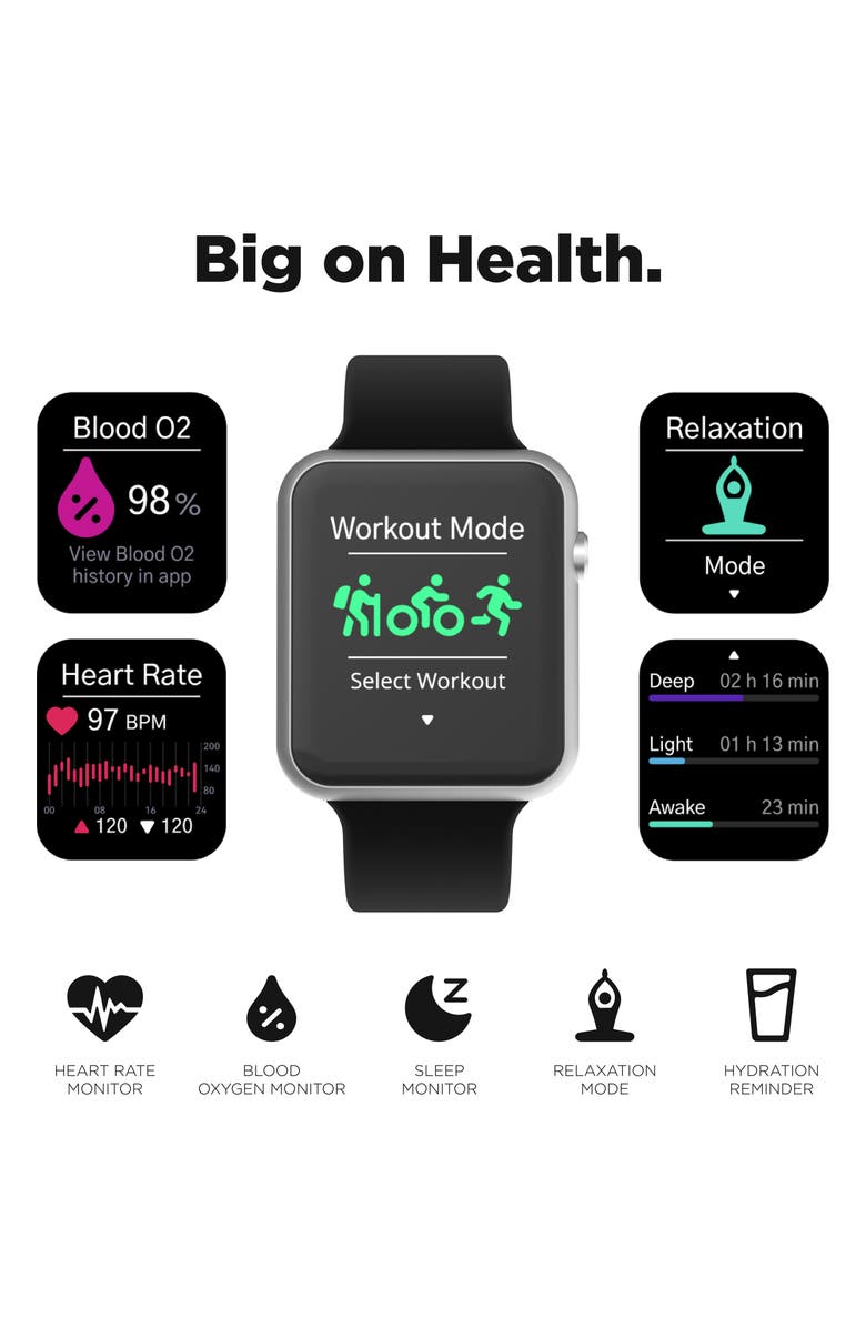 I TOUCH iTouch Air 4 Jillian Michaels Edition Smartwatch, 45mm x 22mm, Alternate, color,