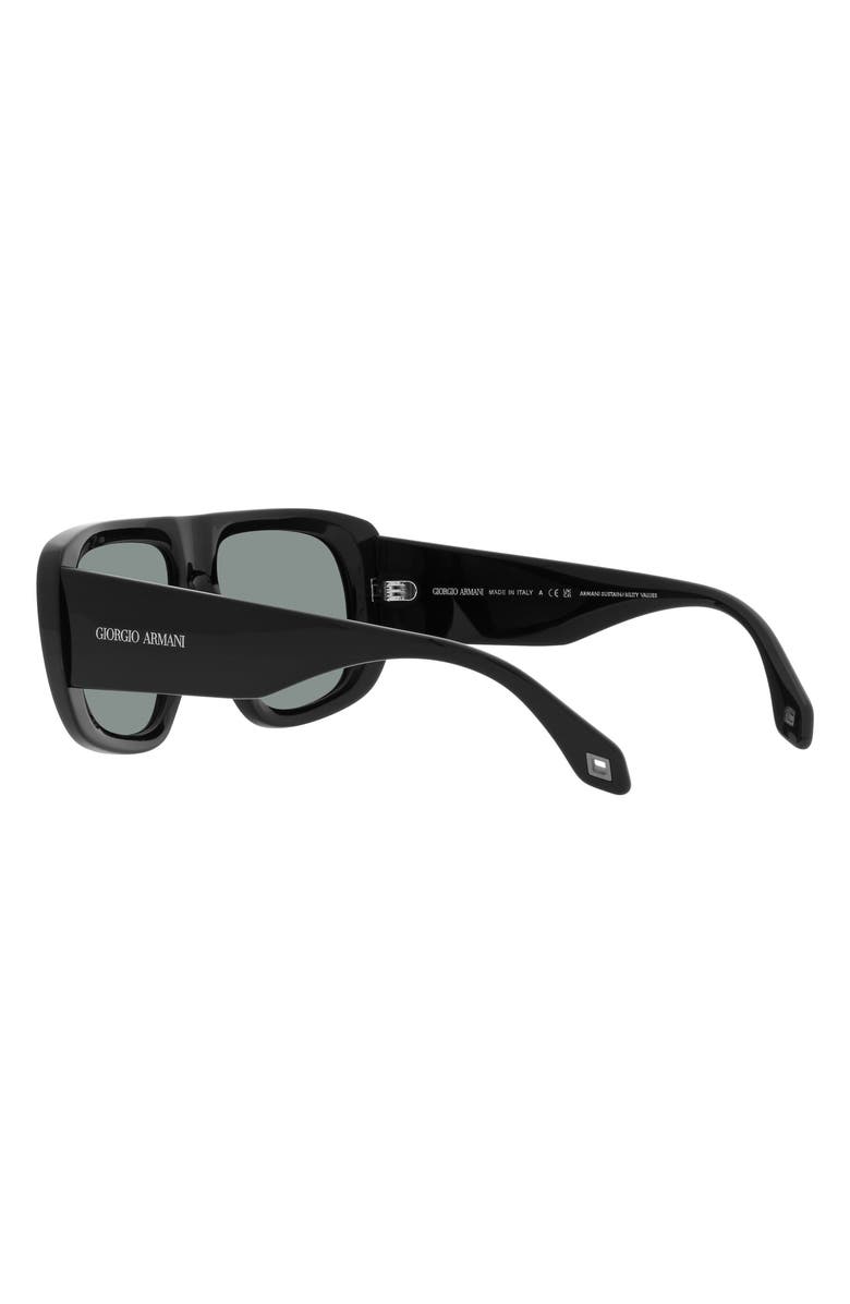 Armani Exchange 56mm Pillow Sunglasses, Alternate, color, 