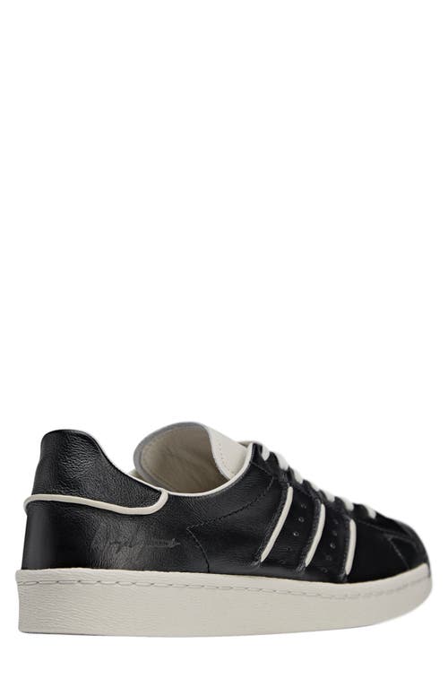 Y-3 Adidas Superstar Sneakers In Black/black/talc