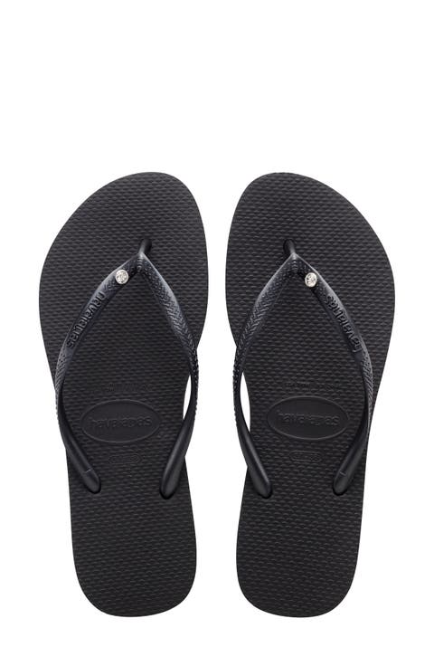 Slim Crystal Flip Flop (Women)