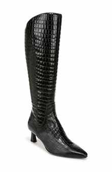 Naturalizer Deesha Pointed Toe Knee High Kitten Heel Boot