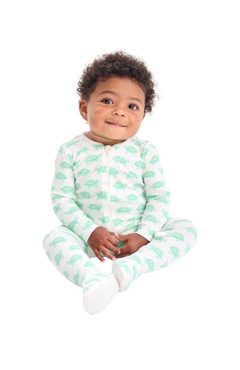 Baby Organic Animal Friends Zip Footie