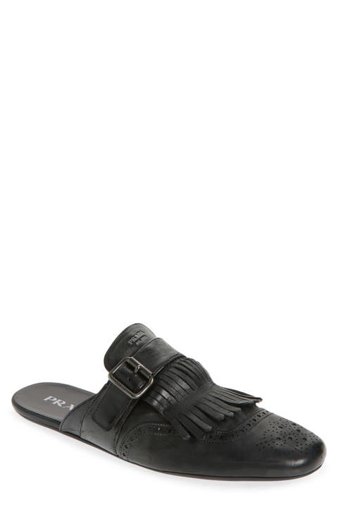 Shuffle Kiltie Loafer Mule (Men)
