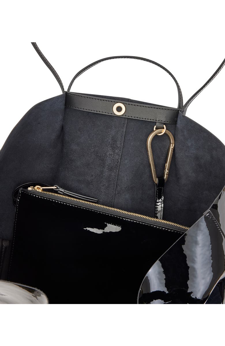 AllSaints Odette East/West Leather Tote, Alternate, color,