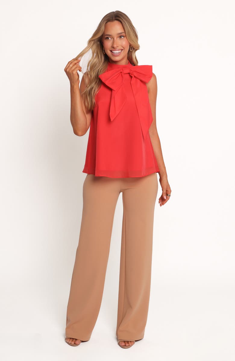 Petal & Pup Venice Bow Sleeveless Top, Alternate, color, Red