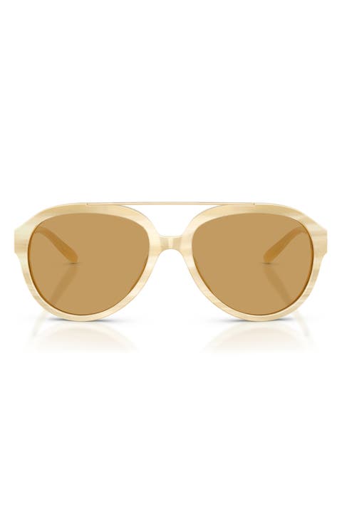 56mm Pilot Sunglasses