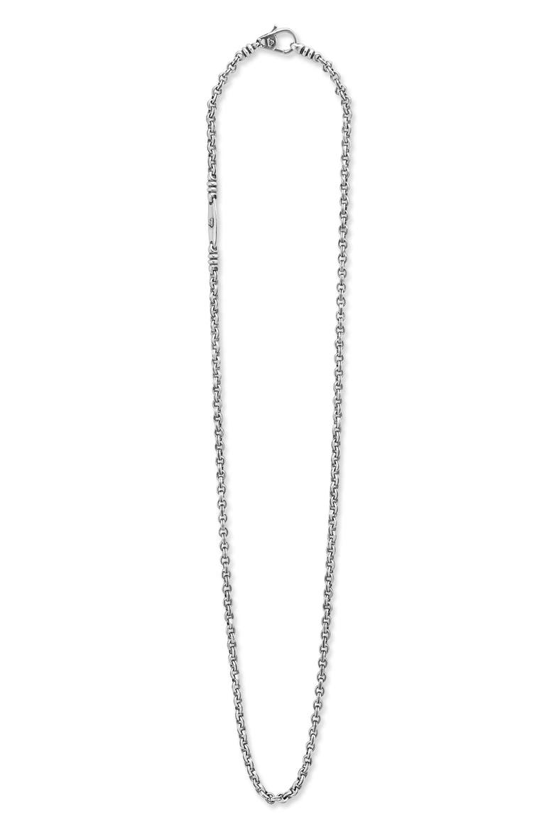 Men's Anthem Double Link Chain Necklace, Alternate, color, SILVER