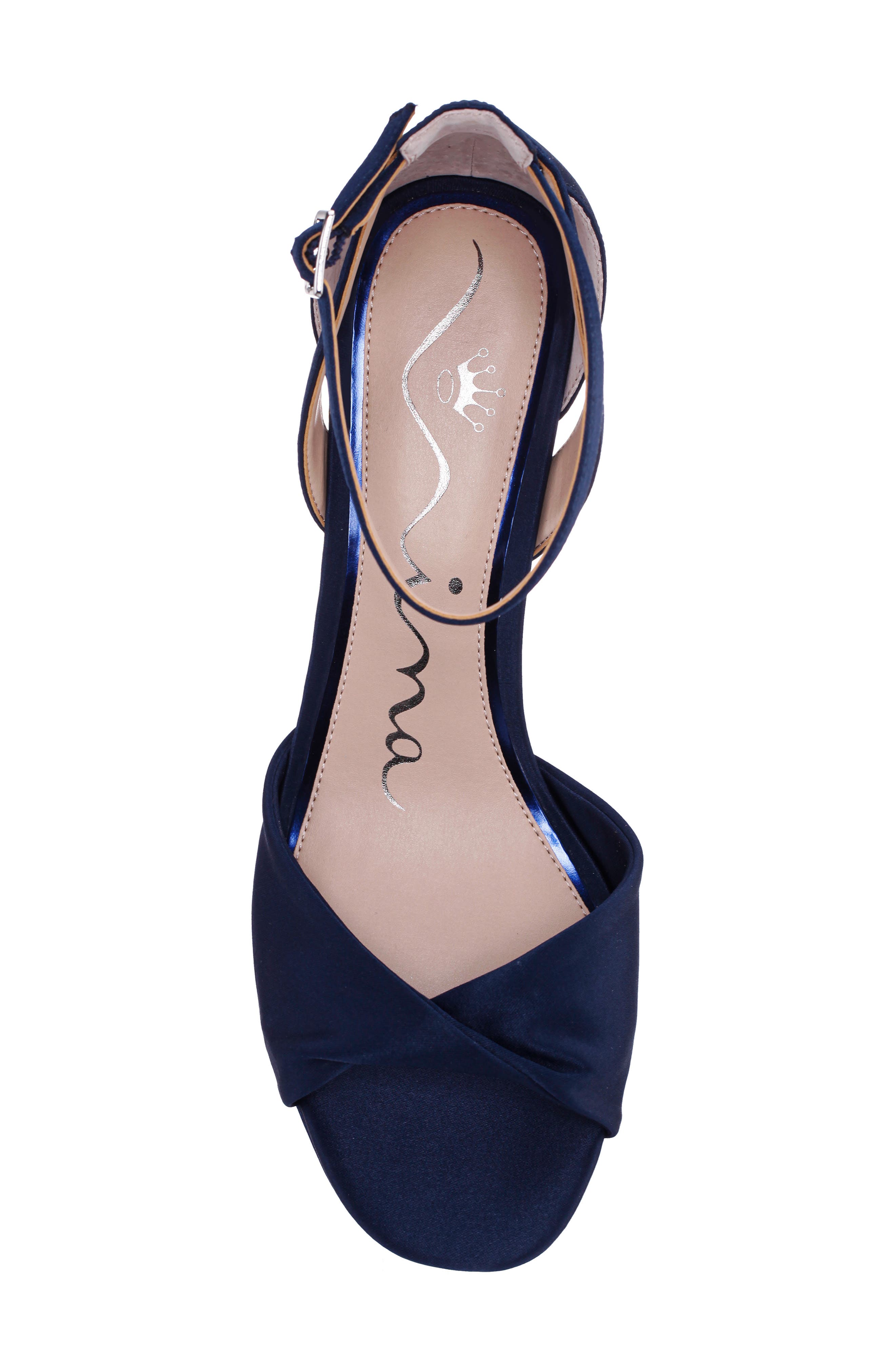 Briza Ankle Strap Platform Sandal, Alternate, color, NAVY