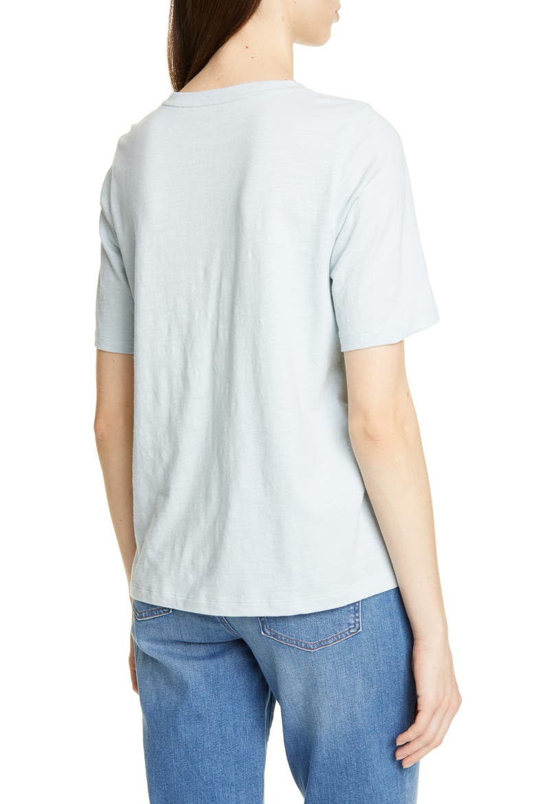 V-Neck Organic Cotton Tee, Alternate, color, CORNFLOWER
