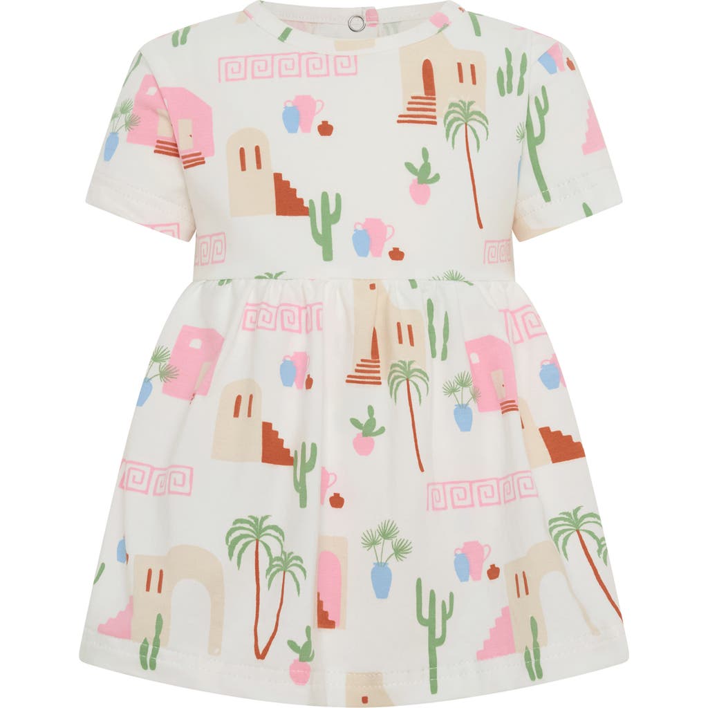 TINY TRIBE TINY TRIBE MEDITERRANEAN PRINT DRESS & ATTACHED BLOOMERS
