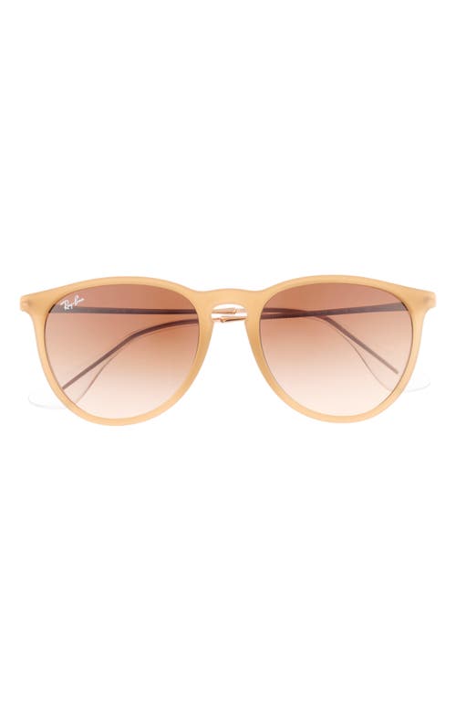 Ray Ban Ray-ban Erika 54mm Gradient Round Sunglasses In Beige
