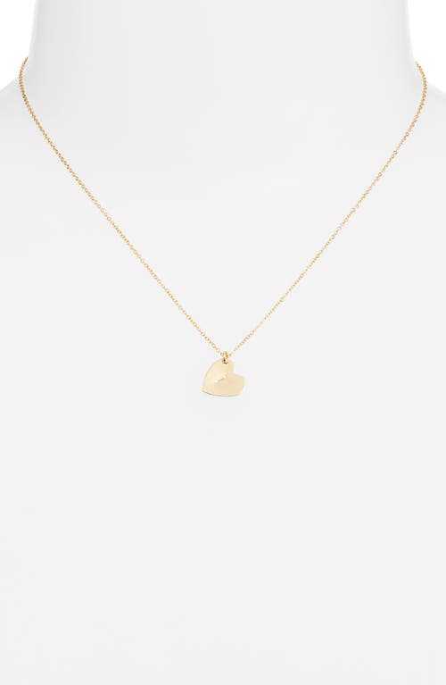 Set & Stones Sophia Initial Heart Pendant Necklace In Gold/t