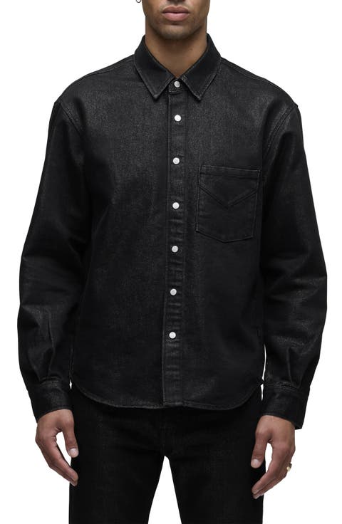 Snap-Up Denim Overshirt