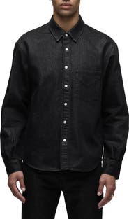 Hudson Jeans Snap-Up Denim Overshirt
