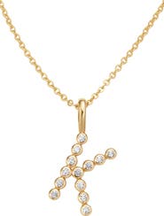 MADE BY MARY CZ Poppy Initial Necklace