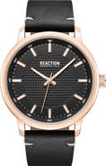 Kenneth Cole Reaction Classic Black Strap Watch, 44mm