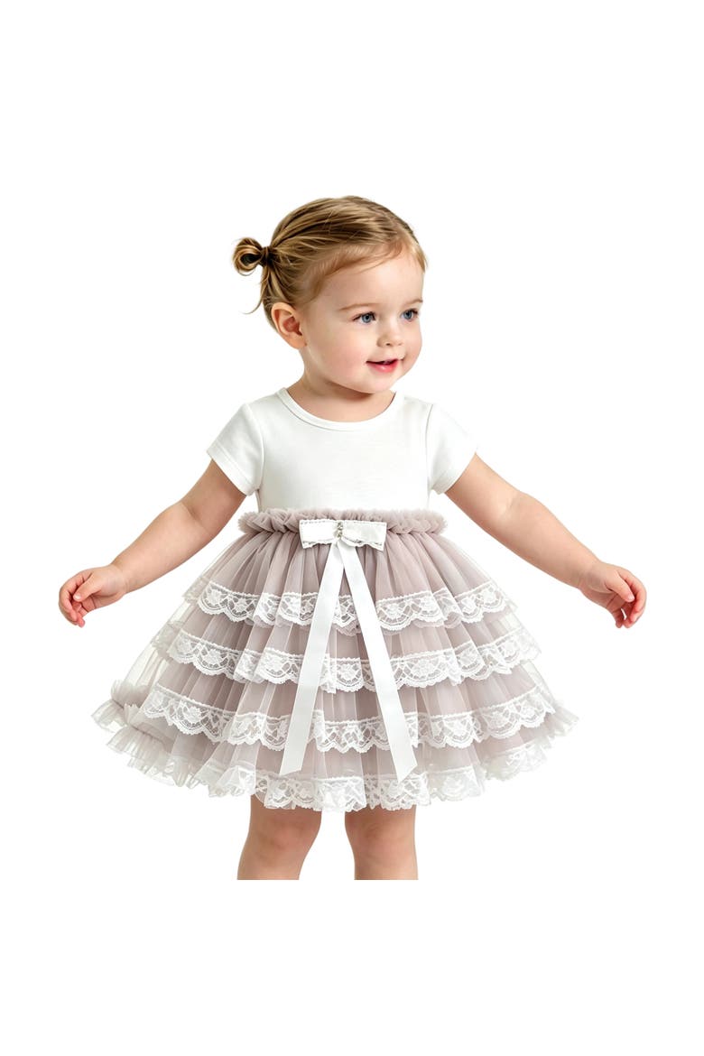 Briony Tulle Dress, Alternate, color, Purple