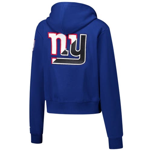Pro Standard Royal New York Giants Split Logo Full-zip Hoodie