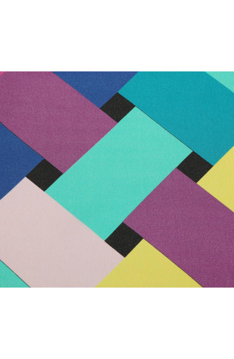 Kurt Geiger London Basket Weave Rainbow Large Square Scarf, Alternate, color,