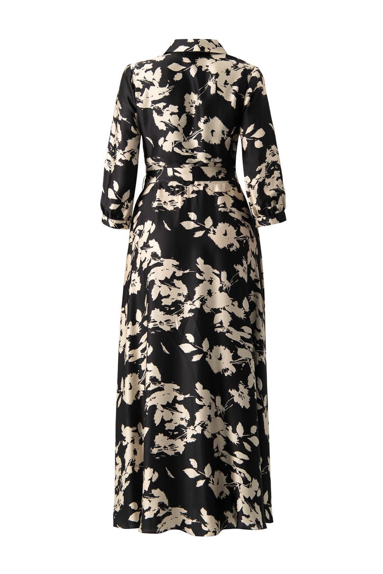 Shirt Maxi Dress, Alternate, color, Black