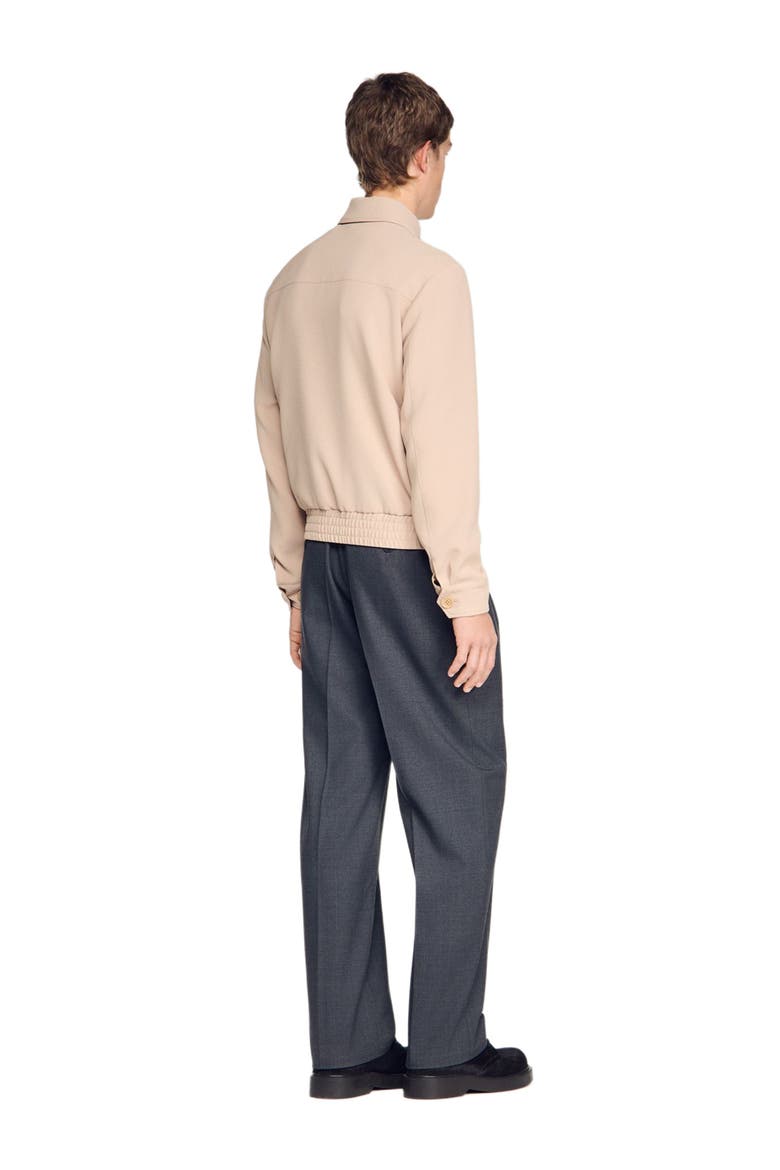 Waffle-effect zip-up jacket, Alternate, color, Cappucino