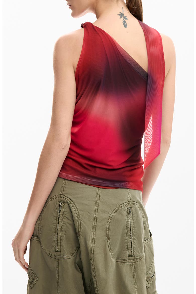 Asymmetric Sleeveless Top, Alternate, color, PINK