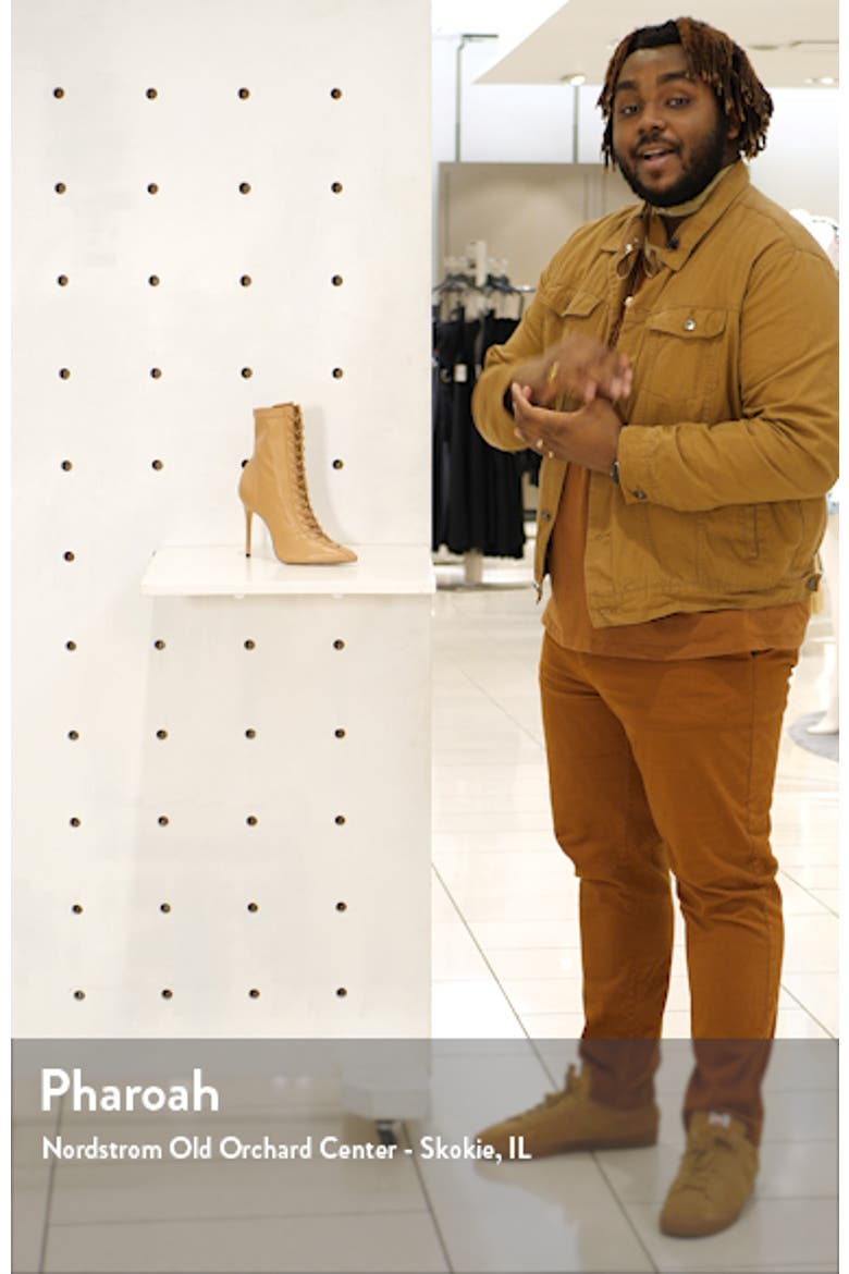Tennie Pointed Toe Lace-Up Boot video