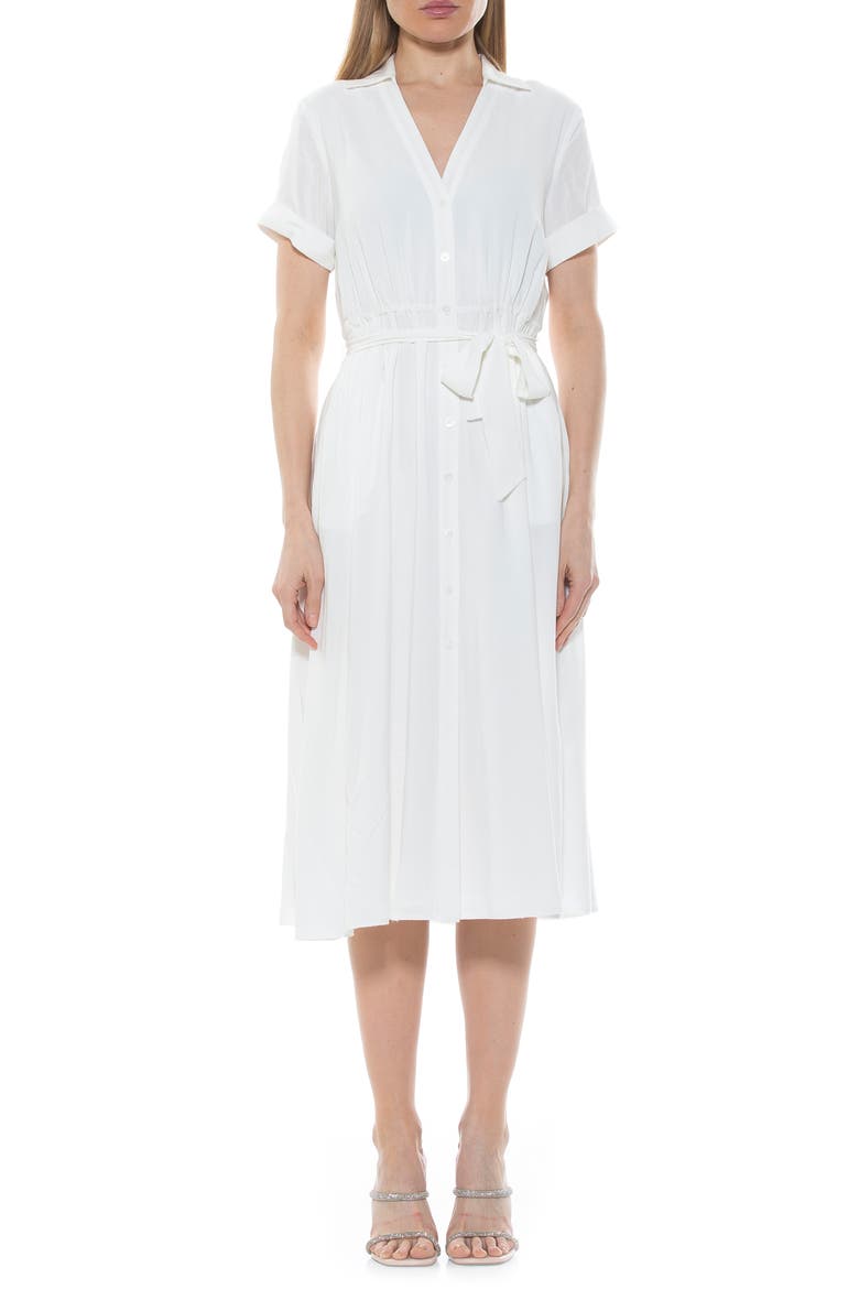 Liv Collared Shirtdress, Main, color, IVORY