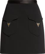 Versace Stretch Virgin Wool Miniskirt