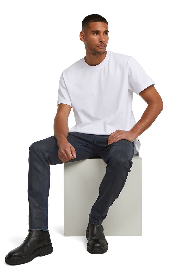 3301 Slim Fit Jeans, Alternate, color, WORN IN LUNAR BLUE COATED