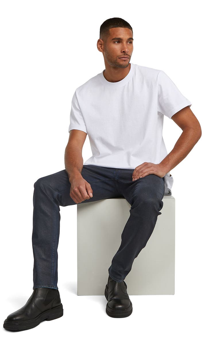 G-STAR 3301 Slim Fit Jeans, Alternate, color, Worn In Lunar Blue Coated