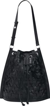 Desigual Woven Faux Leather Backpack