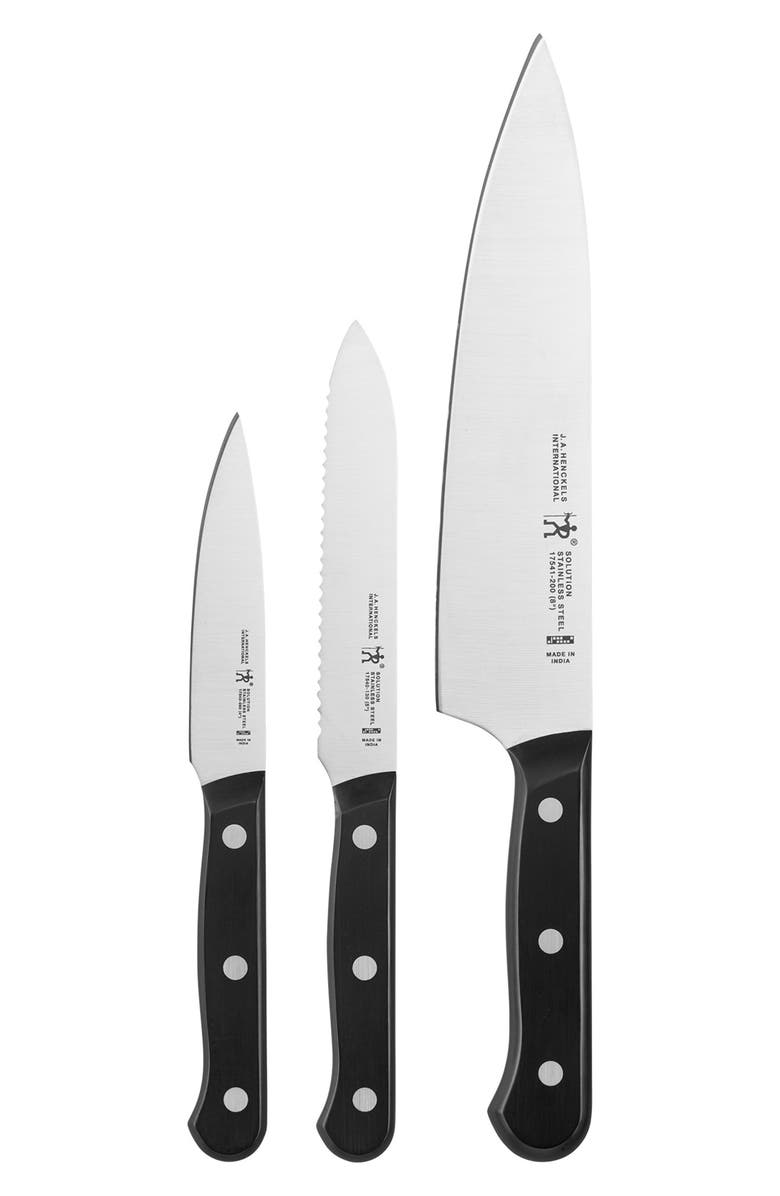 HENCKELS CUTLERY Henckels International Solution 3-Piece Starter Knife Set, Main, color, 