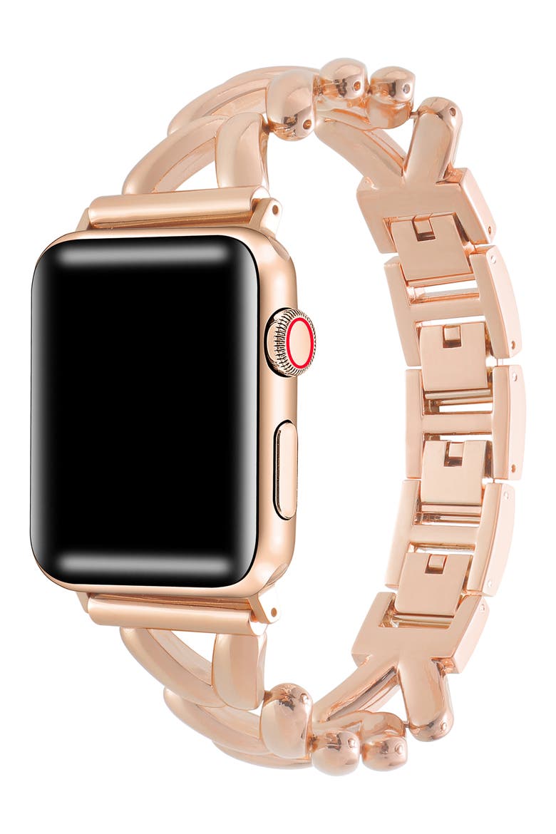 Caroline Bracelet Apple Watch® Watchband, Alternate, color, ROSE GOLD