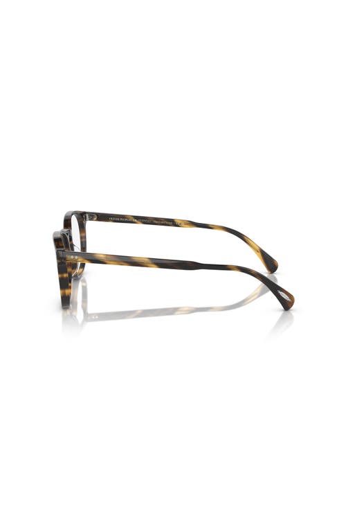 Oliver Peoples 49mm Round Optical Glasses In Black