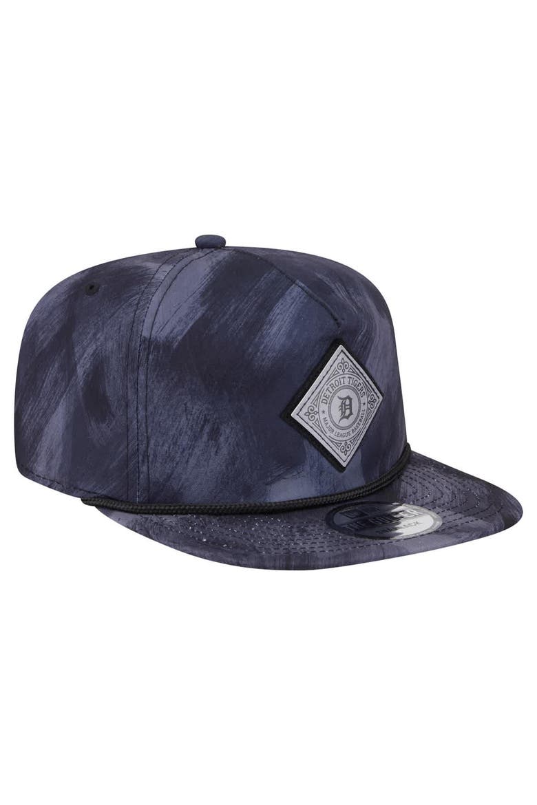 Men's New Era Navy Detroit Tigers Printed Golfer Snapback Hat, Alternate, color, Navy